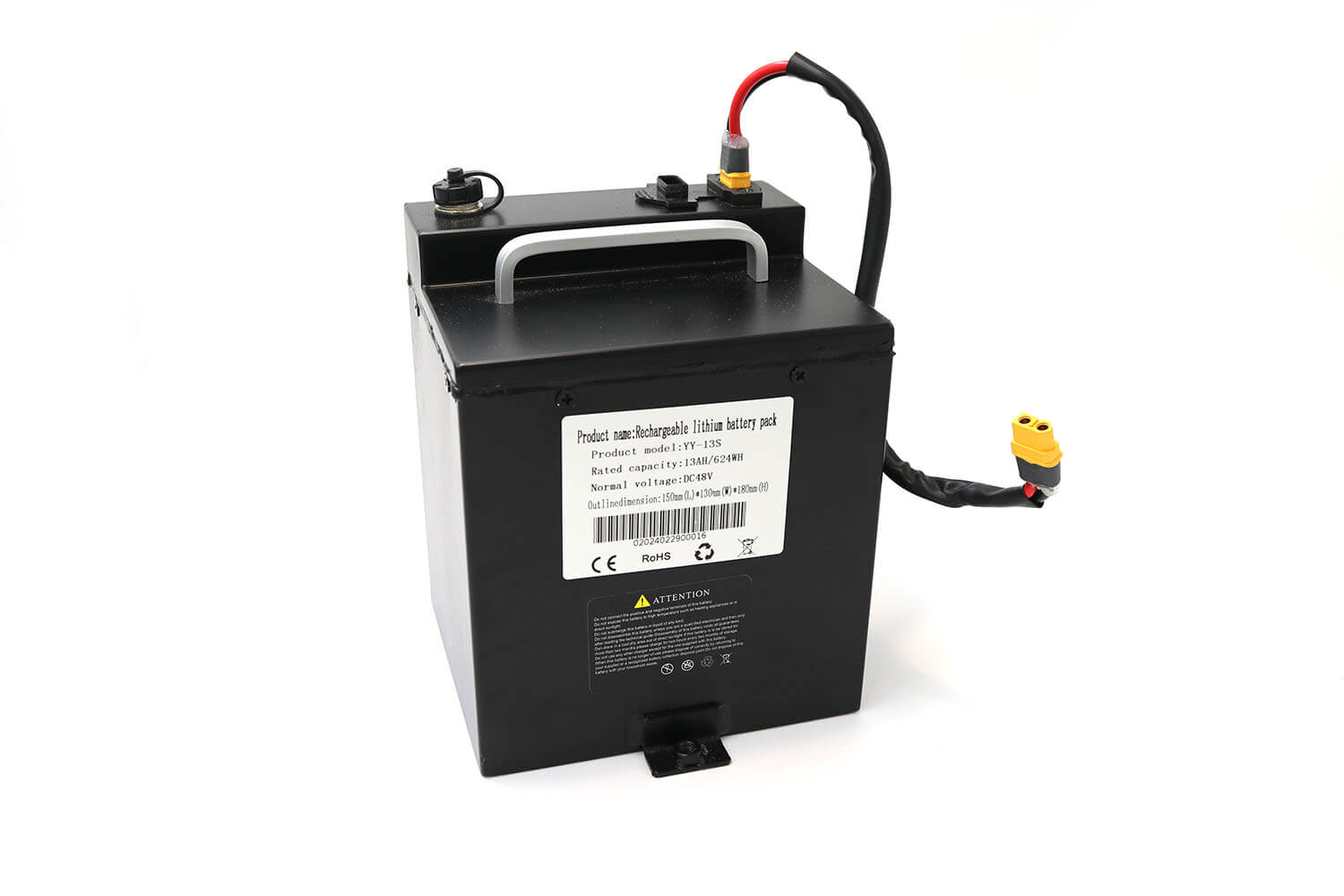 48V 13ah Li-ion accu voor de Tiger 1300W elektrische cross bike van Nitro Motors